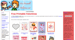 Desktop Screenshot of freeprintablevalentines.net