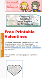 Mobile Screenshot of freeprintablevalentines.net